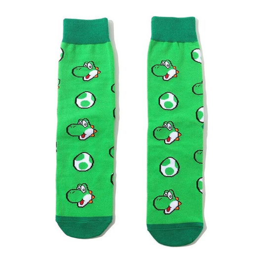 Turtle Yoshi socks from the Nintendo video game 