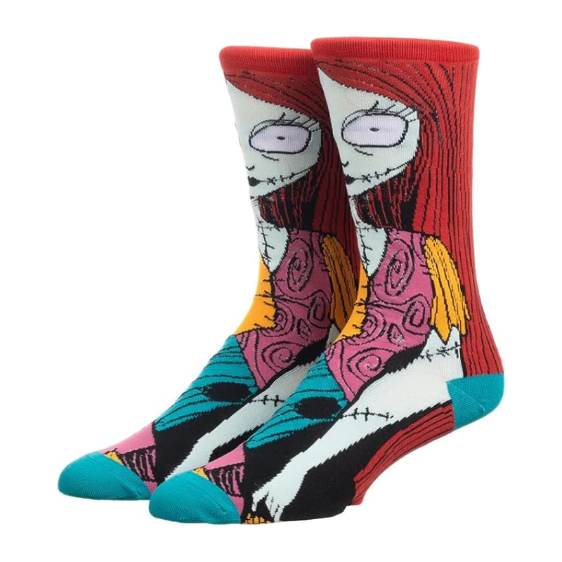 Sally socks from the film "Nightmare before christmas" movie, by Tim Burton, unisex