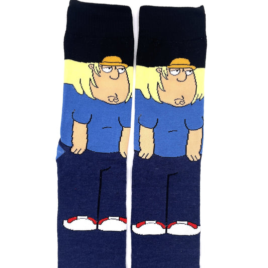 Chris Griffin socks from the cartoon " Family Guy "
