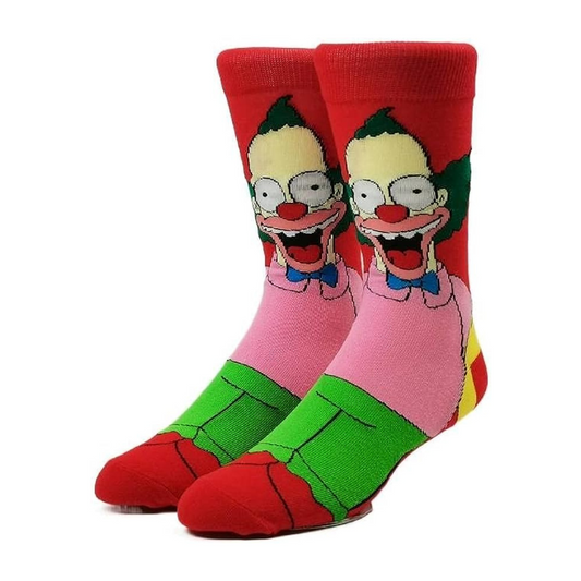 Socks Krusty the clown from "The Simpsons", cartoon film unisex